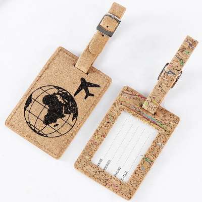 Wholesale Luggage Tag Luggage Travel Tags Personalized Baggage Tag Cork Luggage Tag