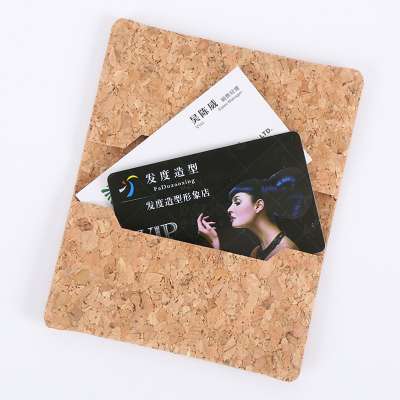 hot sale eco friendly personalized Cork leather wallet business id credit card holder