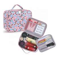 Travel Carton Polyester Waterproof Wash Toiletry Bag Portable Multifunctional Cosmetic Makeup Bag